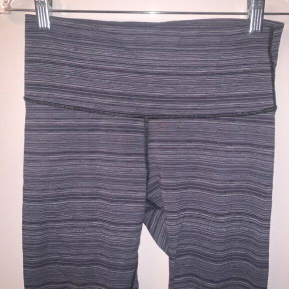 Lululemon High Times Pant *Luxtreme Cyber Stripe Deep Coal Black - Picture 6 of 7